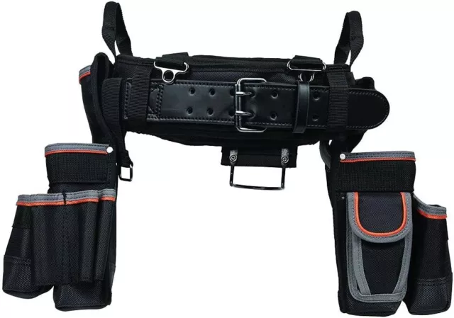 Klein Tools Tradesman Pro Electrician's Padded Tool Belt & Pouch Combo, Large