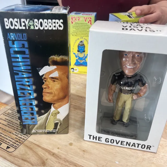 2004 BOSLEY BOBBER ARNOLD SCHWARZENEGGER GOVERNATOR Lot Of 2