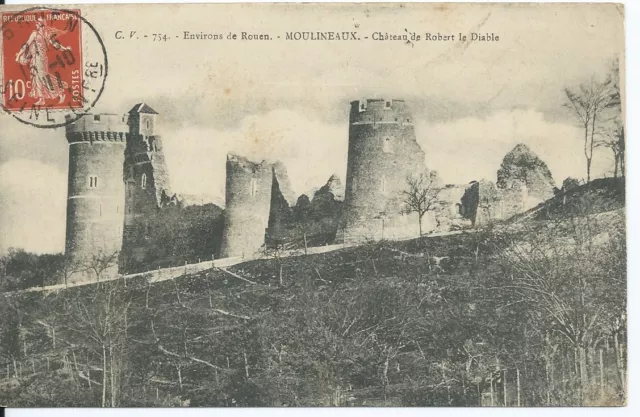 CPA -76- Surroundings Rouen - MOULINEAUX - Castle of Robert le Diable