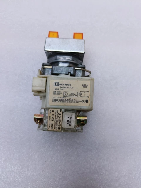 Square D 9001Km35 Pilot Light Alaram Test (Free Fast Shipping)