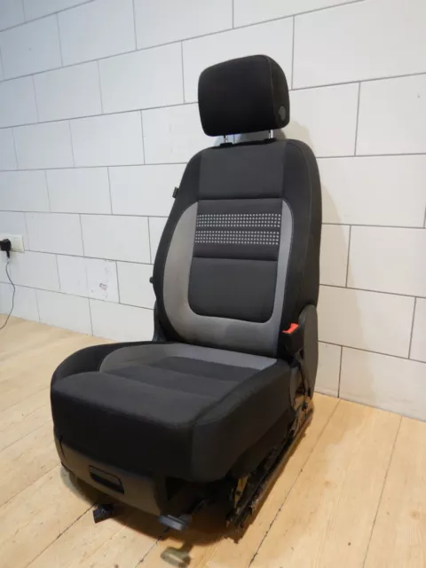Sitzbezug Sitzfläche vorn rechts VW Sharan 7N Fahrersitz Stoff Leder  schwarz