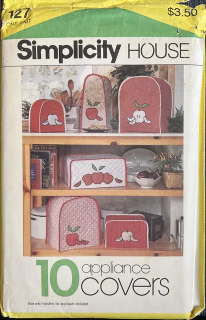 Simplicity 127 Sewing Pattern APPLES Appliance Covers Kitchen Accessories UNCUT