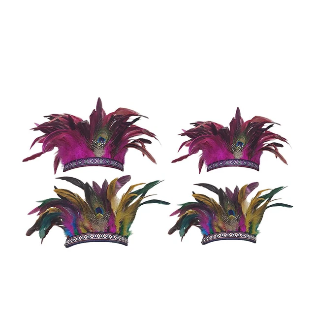 FEATHER HEADDRESS ACCESSORIES Party Headwear for Role Play Fancy Dress