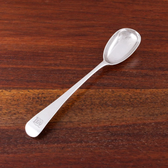 John Lias Georgian Sterling Silver Egg Spoon Old English Rounded End 1808