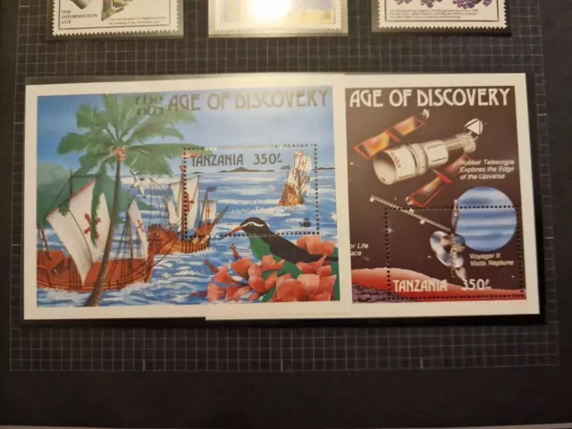 Tanzania 1990 Sg Ms724 500Th Anniv Of Discovery Of America By Columbus Mnh