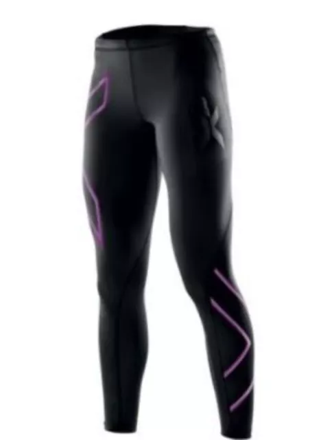 2XU Compression Womens Long Tights ( Black/Amalfi ) HOT BARGAIN