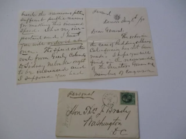 Stephen W Dorsey Letter Signed Antique  Historic Famous  American Senator