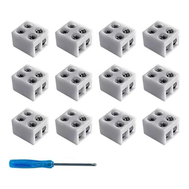 12 PCS CONNECTEURS Rapides En T Connecteurs De Fils à 2 Broches Sans Soudure EUR 12,44 - FR