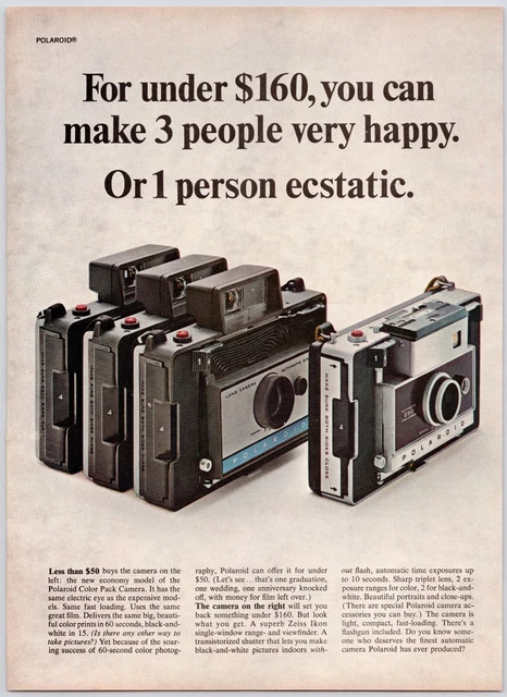 POLAROID CAMERA AUTOMATIC 250 Land Camera Vintage Print