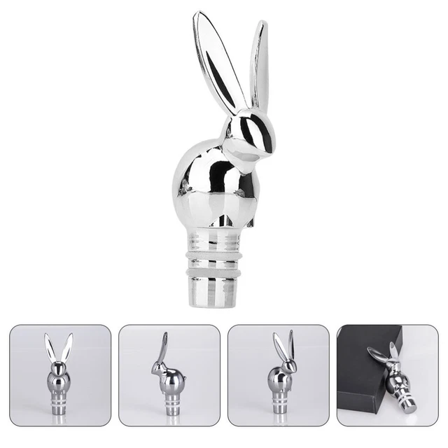 Decorative Beverage Stopper Bunny Head Bottle Stopper Rabbit