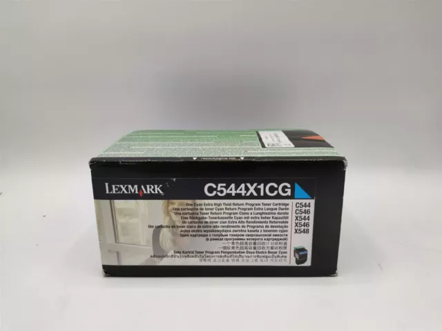 Lexmark C544 X544 Cyan Toner Cartridge RP 4K