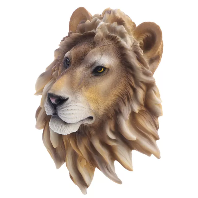 Animal Ornaments Synthetic Resin Head Mount Wall Statue Bust Animals Sculpture