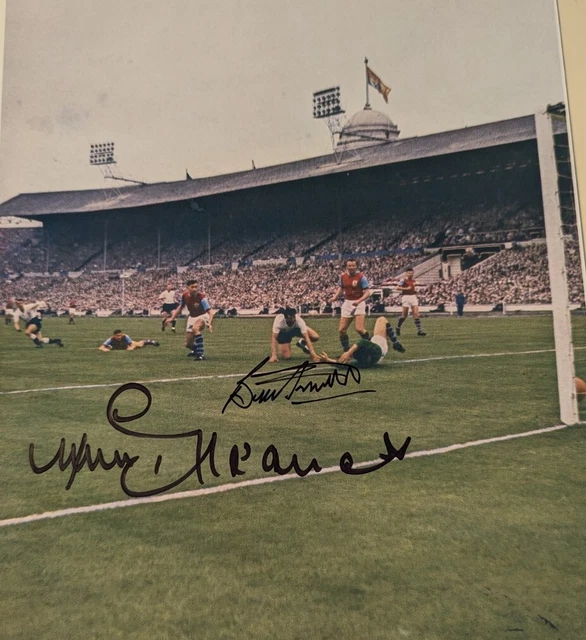 Photo Encadrée Signée Bobby Smith (Tottenham Hotspur) - Autographe 1962 - Certifiée