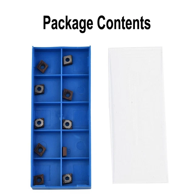 20-Pack CCMT060204 & CCMT060208 Carbide Inserts For Lathe Turning Tool Holder (CVD Coated)