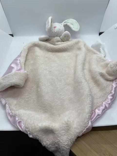 Pink Baby Blanket Bunny Large Bubbs Blue Security Bedtime Blanket
