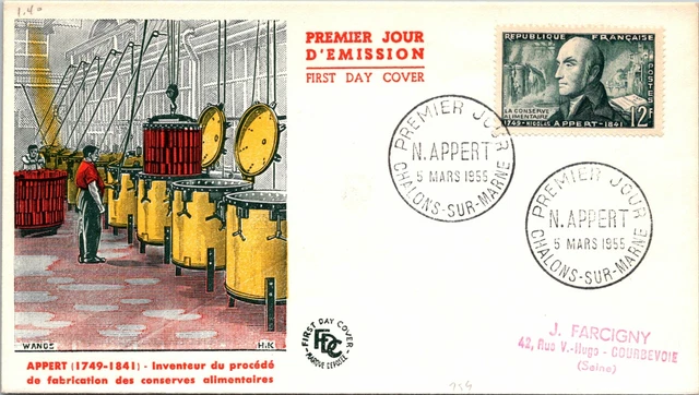 France FDC 1955 - N Appert - Chalons Sur Marne - F29753