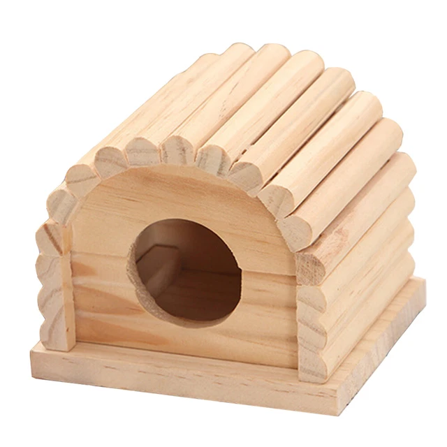 1Pc Holz Hamster Holz Hamster Käfig Chinchilla Nest