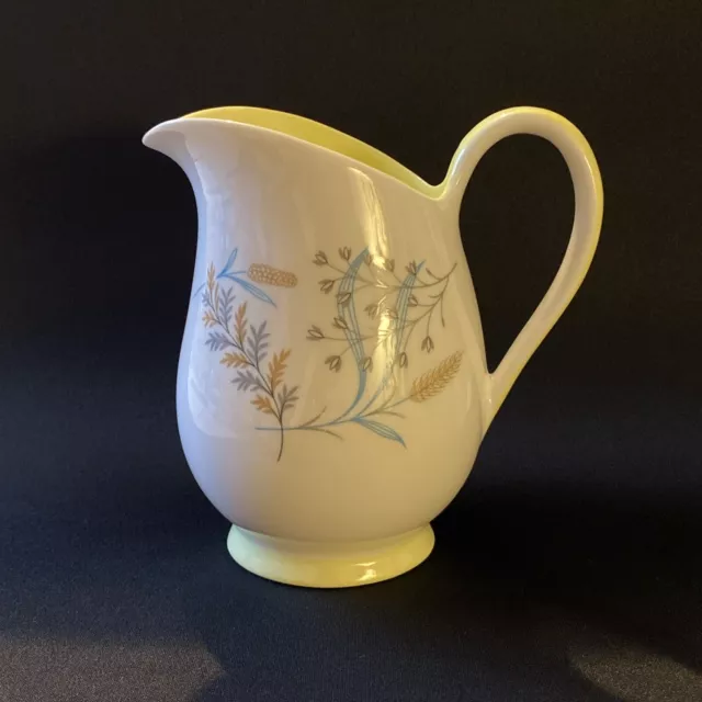 Vintage Queen Anne Glade Bone China milk jug or creamer Pale Green - B3