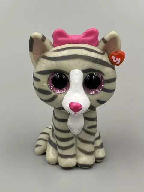 TY Beanie Boos Mini Boo Cassie the Cat Striped 2” PVC Figure