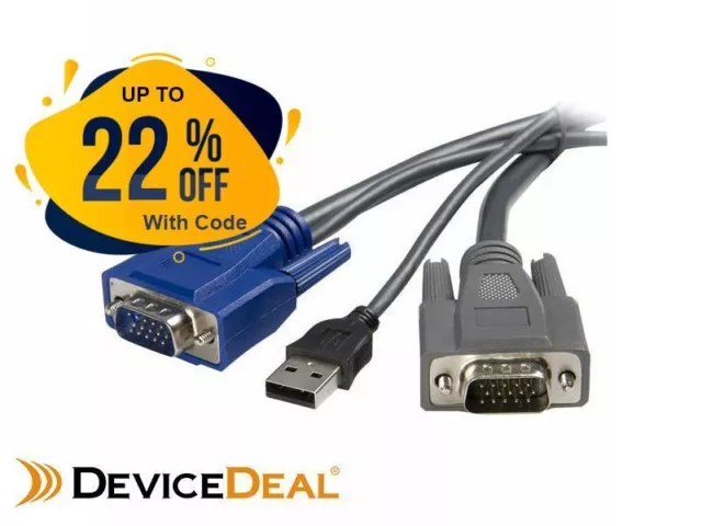 StarTech 3m Ultra-Thin USB VGA 2-in-1 KVM Cable - SVUSBVGA10