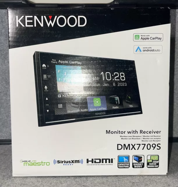 •Kenwood DMX7709S 6.8" Multimedia Receiver with Apple Car Play and Android Auto