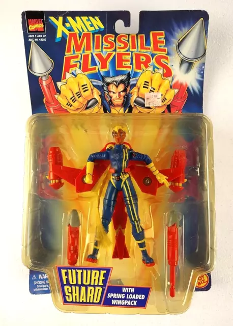 Vtg 1997 Marvel X-Men Missile Flyers Future Shard Figure w/ Wingpack NIP Toy Biz
