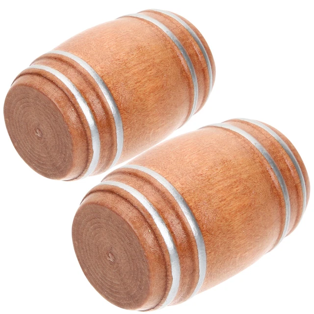2 Pcs Mini Tonneau En Bois Seau Pirate Enfant Ménage