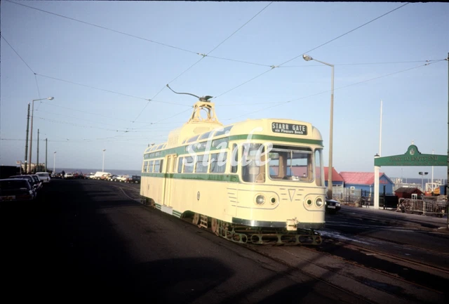 Blackpool Coronation Tram 660 Fleetwood 1988 Original Slide+Copyright