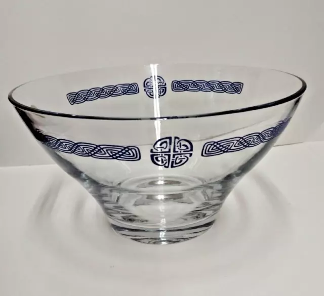 Irish Home Crystal Designer BOWL Decorative ART Piece Pat McCarthy LARGE 2