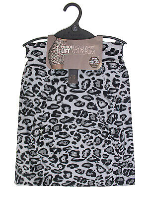 UK Seller BNWT Black/Grey Size 14-20 Animal Print Ann Summers Ann Summers Control Skirt 
