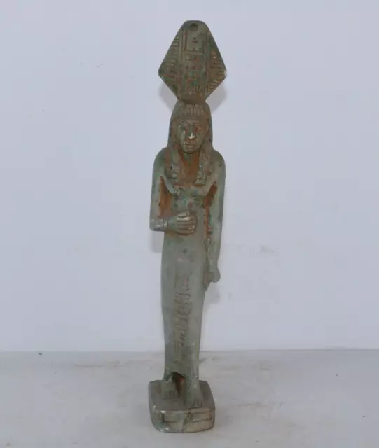 RARE ANCIENNE ÉGYPTIENNE ANTIQUE Reine Hatshepsout Support en Pierre Statue... 2