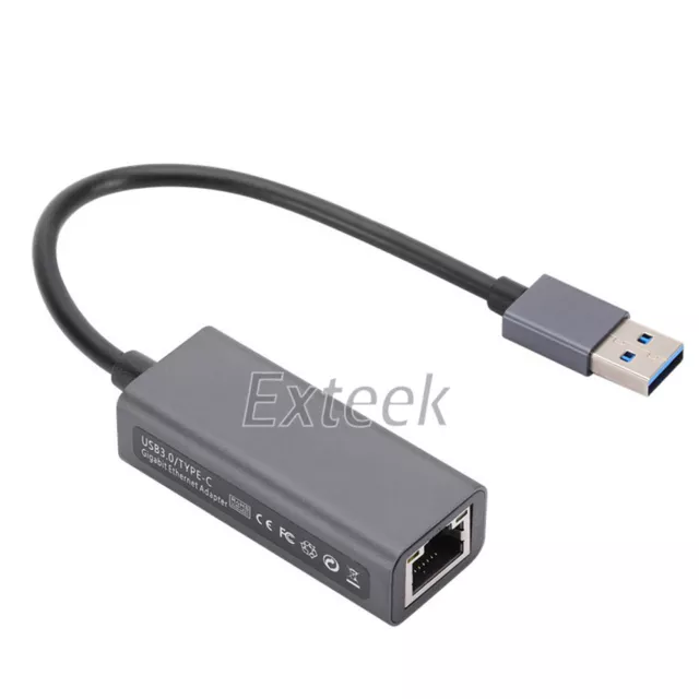 1000Mbps USB 3.0 3.1 Type-C USB C to Ethernet RJ45 Gigabit LAN Network Adapter 3