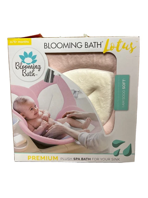 Blooming Bath Lotus Flower Bathing Mat Pink White Gray 0/6+ Months NIP