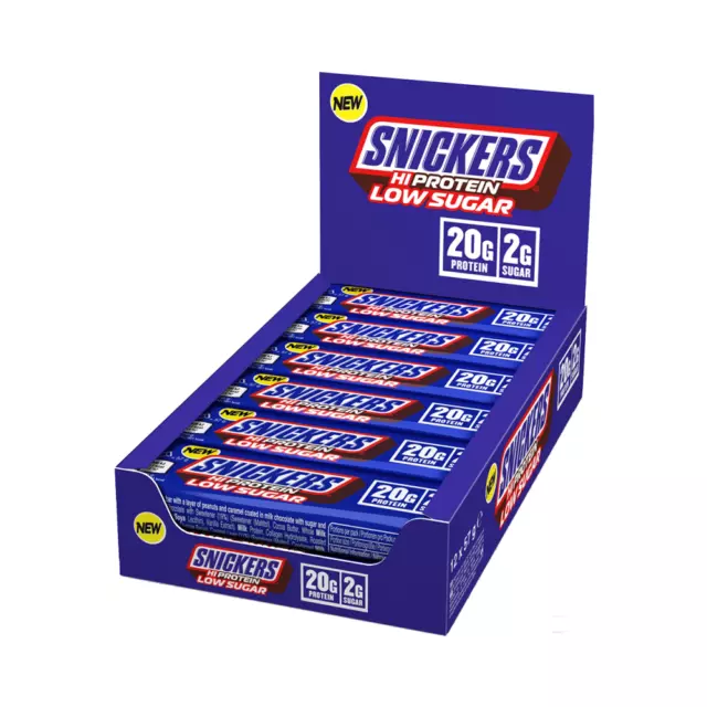 Mars Protein - Snickers - Snickers White - Low Sugar High Protein Bar - 12 x 57g
