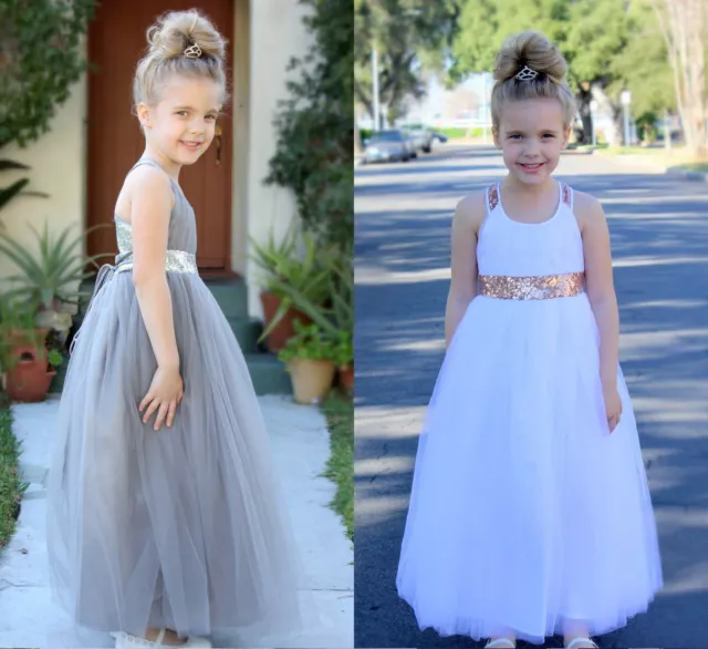 Wedding Flower Girl Dress Toddler Tulle Dress Pageant Dress Graduation Dresses