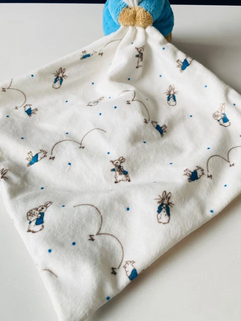 Peter Rappig M&S NEW BEATRIX Potter Retired Blue Mix Peter Rabbit Comforter/Blankie ...