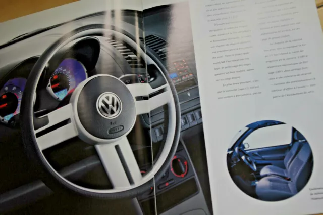 Vw Volkswagen La Nouvelle Lupo 3 L Tdi  Brochure Catalogue Auto - Mai 1999 3