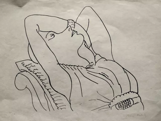 Henri Matisse Litografia 1960-(Amedeo Modigliani Josef Albers Edgar Degas) 3