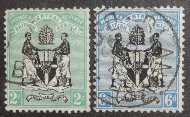 British Central Africa Scott # 22, 24, Used