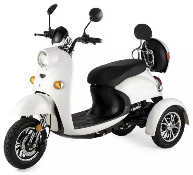 Scooter eléctrico de 3 ruedas Disabled Anciano 3 colores 650W VELECO ZT63