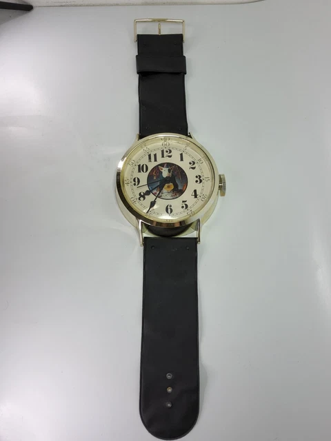 Vintage Bud Light Beer Spuds McKenzie Giant Watch Wall Clock Did Not Work