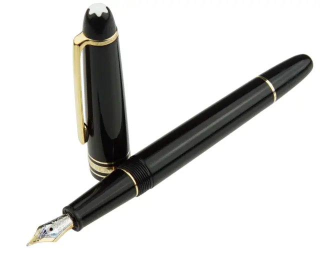 Montblanc Meisterstück Füller No.145 Classique Gold Schwarz 14 Karat M-Feder