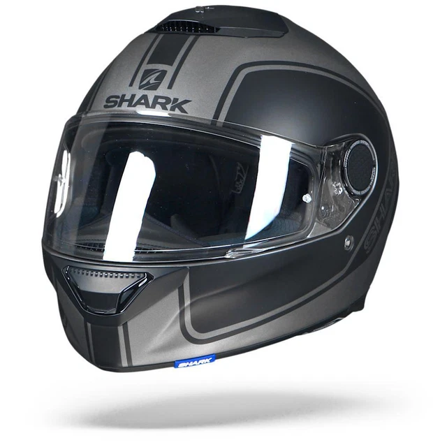 Shark Spartan 1.2 Priona AKA Matt Anthracite Black Anthracite Full Face Helmet