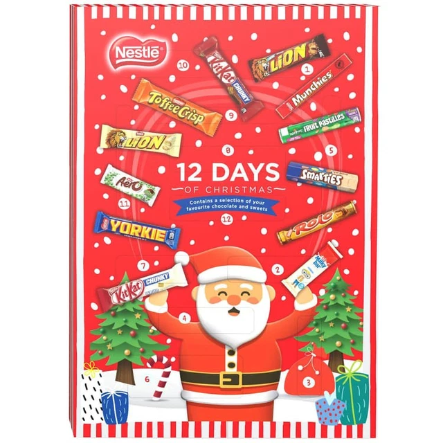 NESTLE 12 DAYS Of Christmas Advent Calendar Milk Chocolate Advent