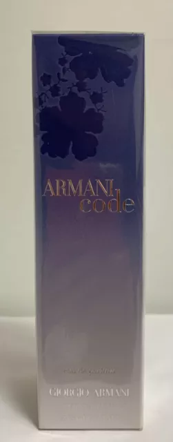 ARMANI CODE EAU de PARFUM POUR FEMME 75 ML SPRAY NEW First edition