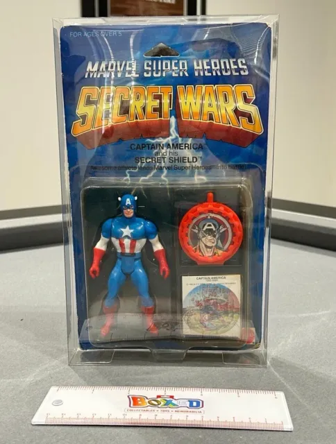 Vintage Marvel Secret Wars Captain America Mattel 1984 Figure NIB MOC