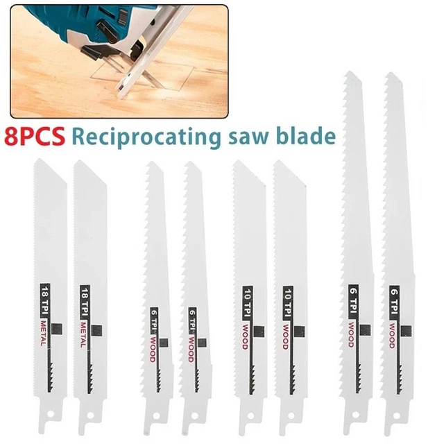 Pour Métal Bois Lames de Scie Sabre Lames Tiefkühlfleischschneiden Métal