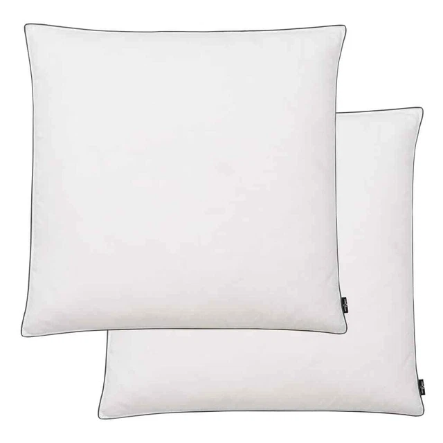 vidaXL Oreiller 2 pcs Remplissage de duvet léger 80 x 80 cm Blanc Nouveau