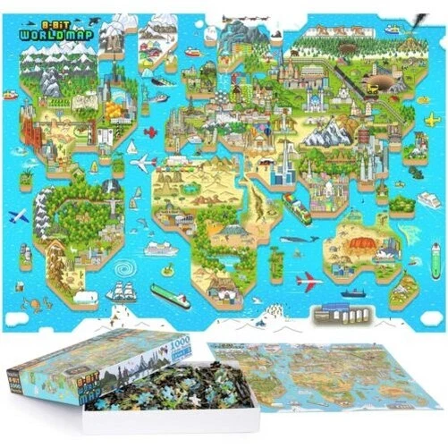Puzzle Carte politique du monde 1500 pièces - Explorez la planète