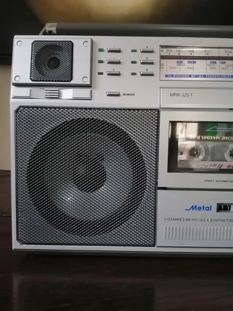 Rare Ghetto Blaster Tensai Super Jumbo RCR-3434 Boombox fonctionne